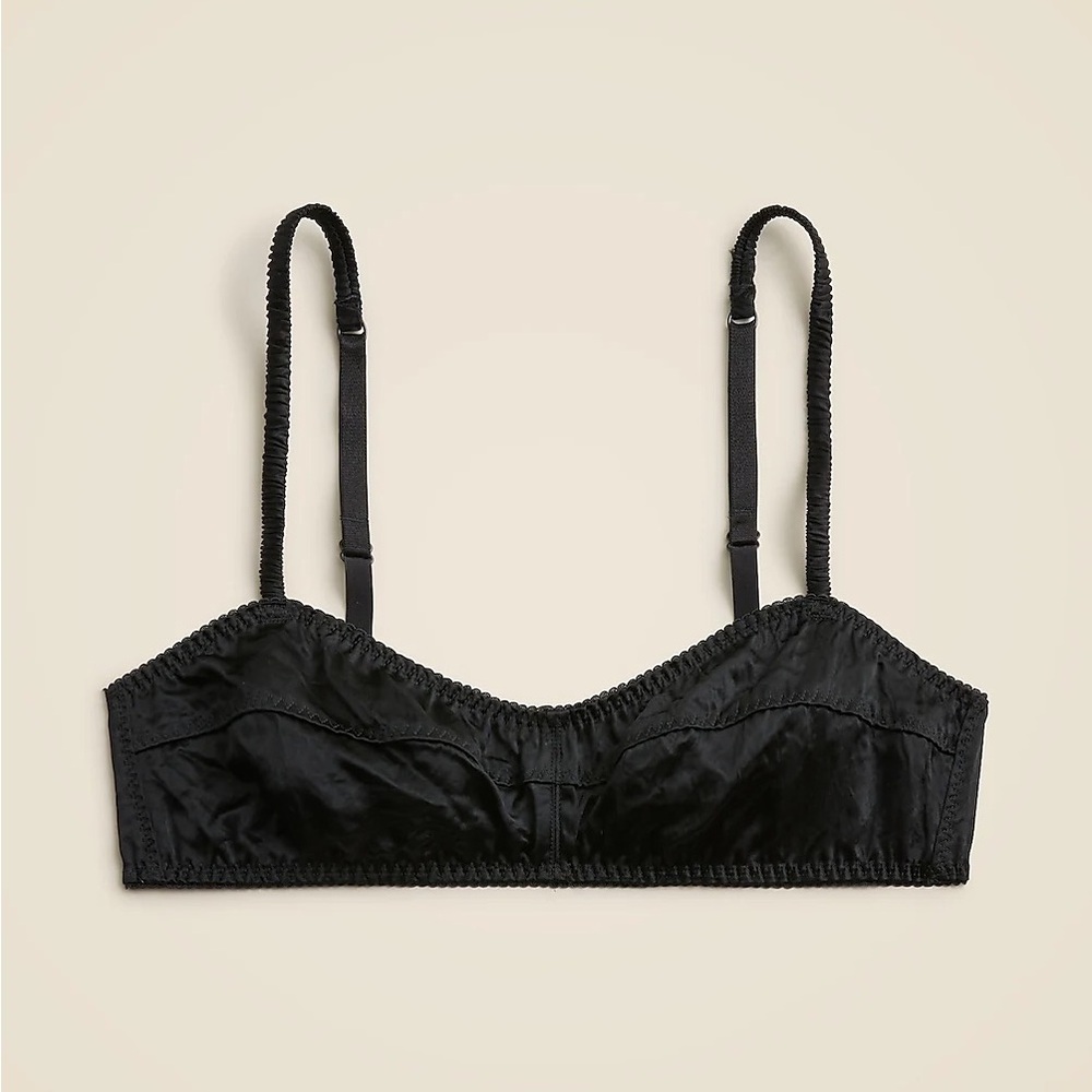 Anna October© X J.Crew satin bralette - XL (NWT)